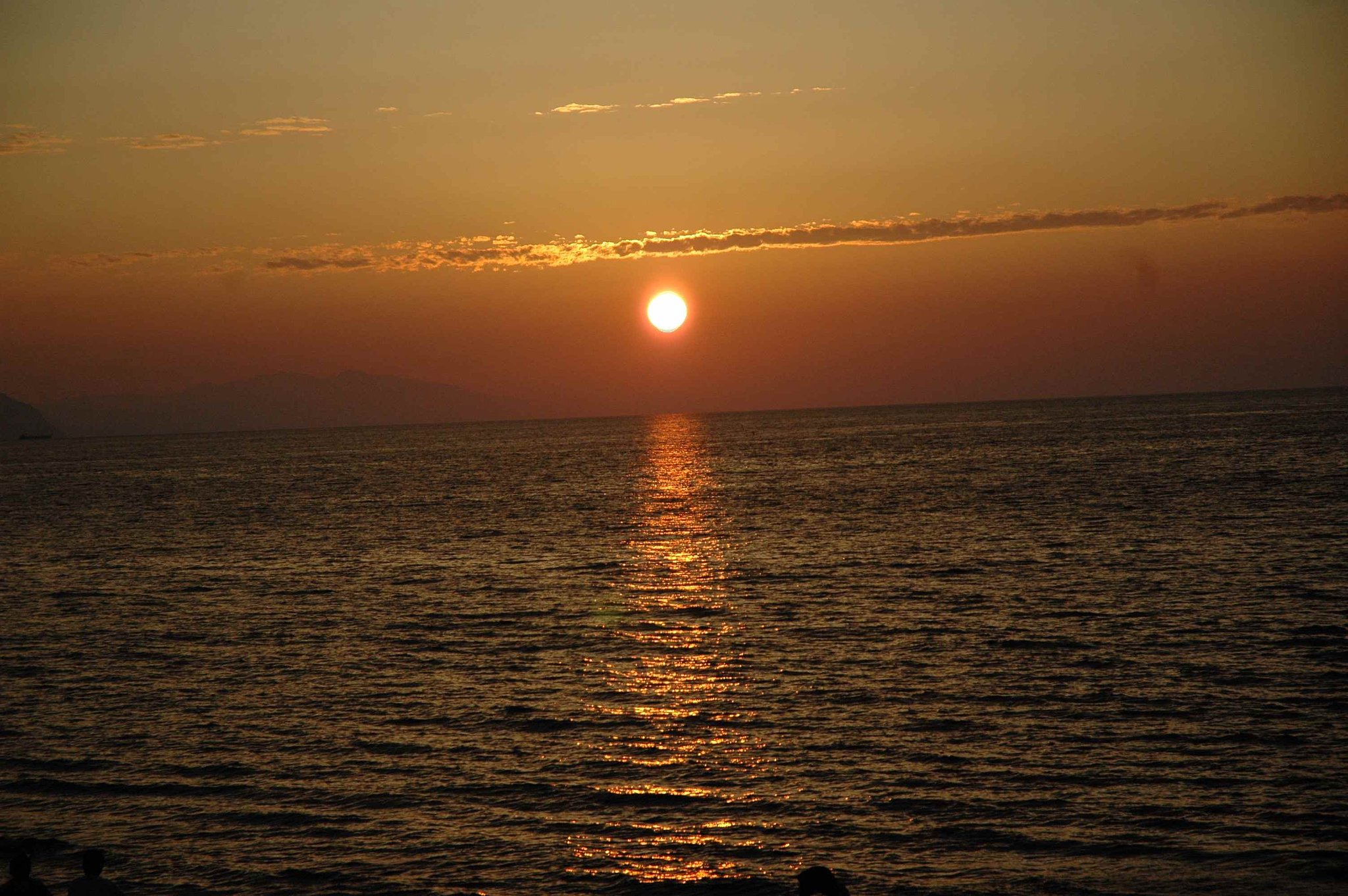 海で・・・