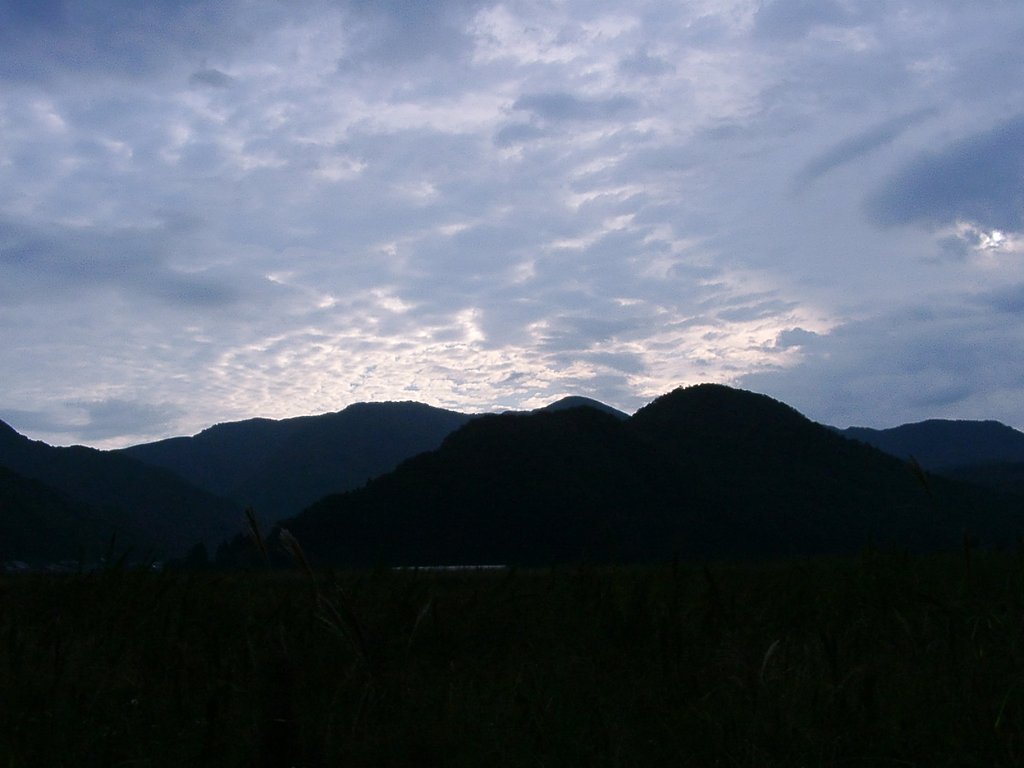 日の出時のうろこ雲
