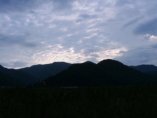 日の出時のうろこ雲