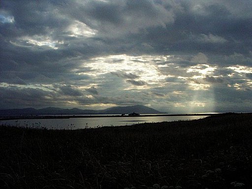 サロマ湖の夕日