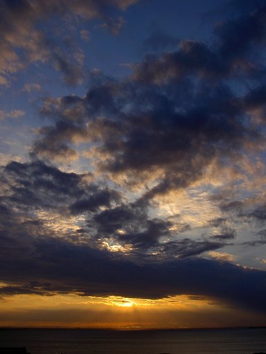 冬の夕空色