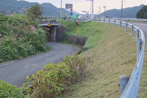 入口バス停付近の草刈-2
