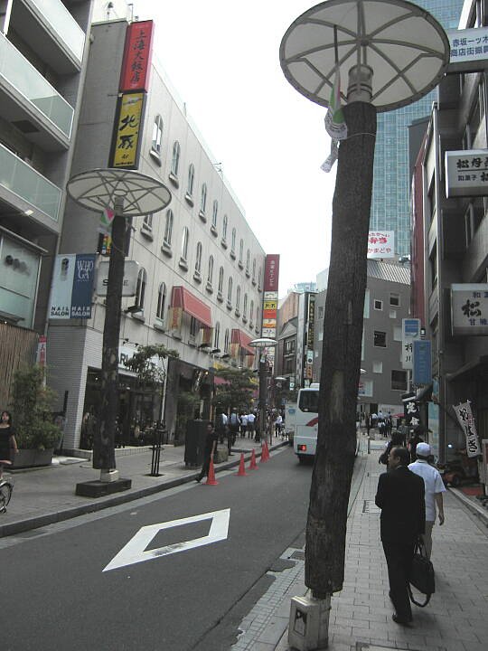一ツ木通りの街路灯