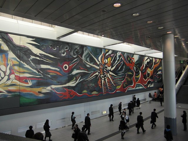 渋谷駅の巨大絵画