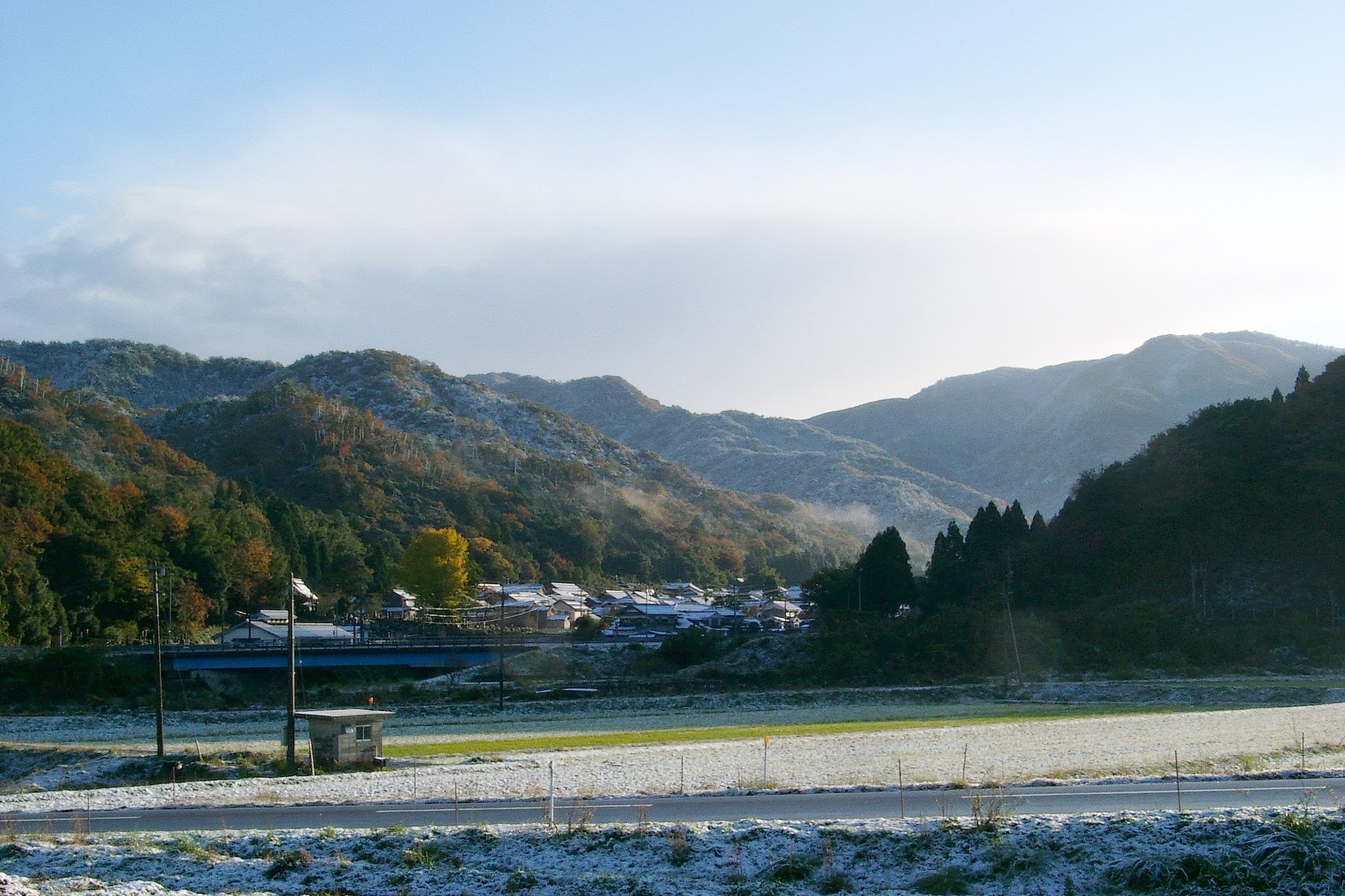 田舎の雪景色