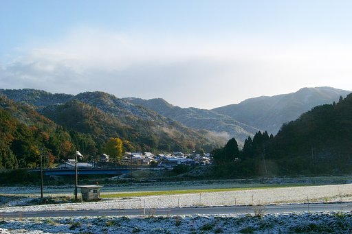 田舎の雪景色