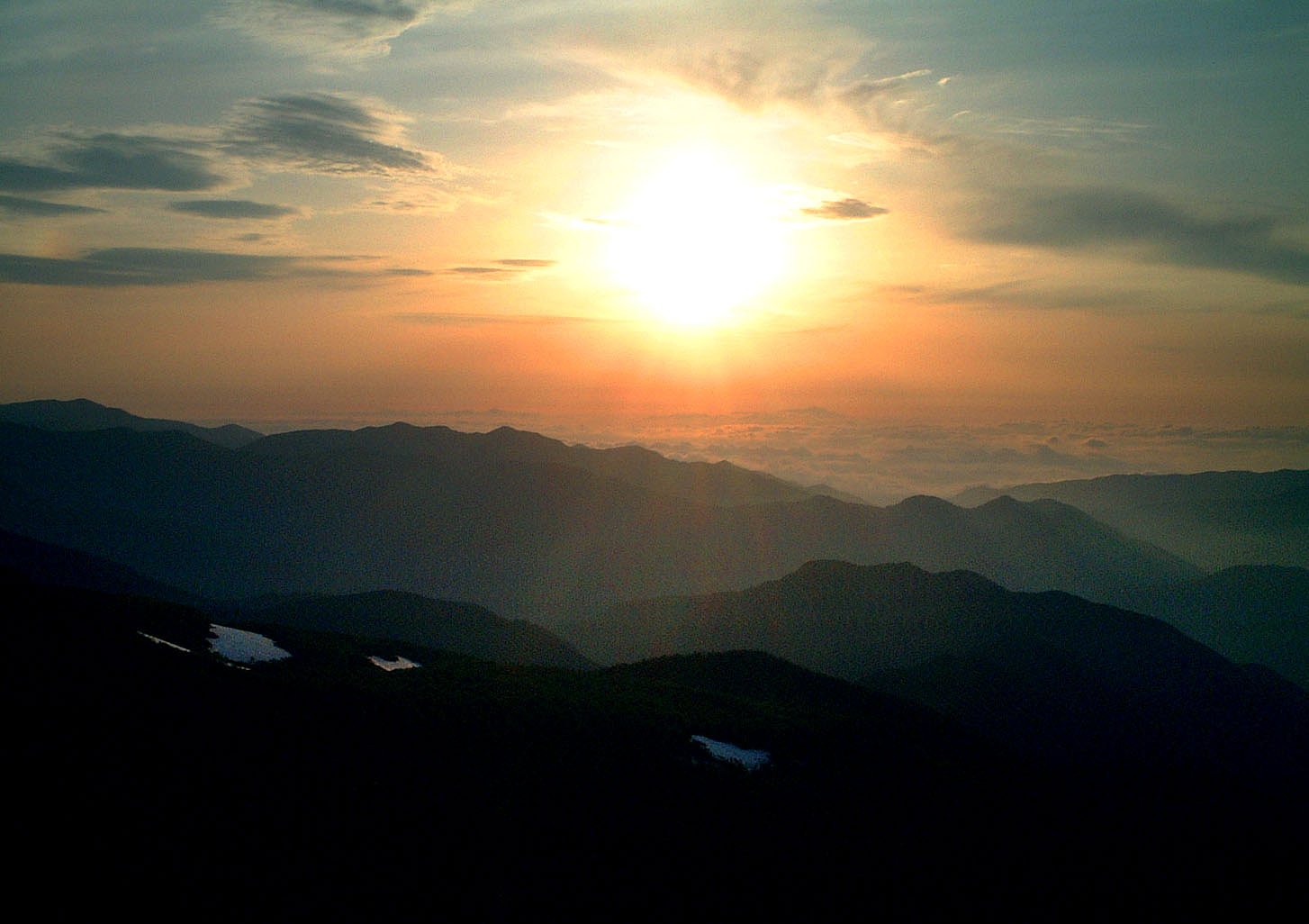 乗鞍岳からの朝日