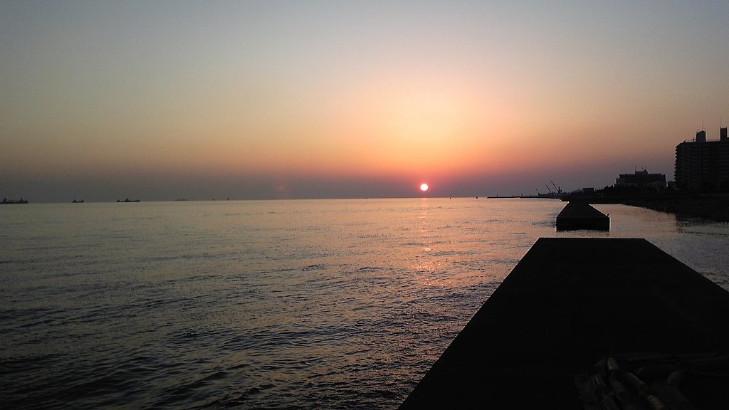 夕日