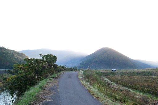 良く晴れた今朝の東の景色！