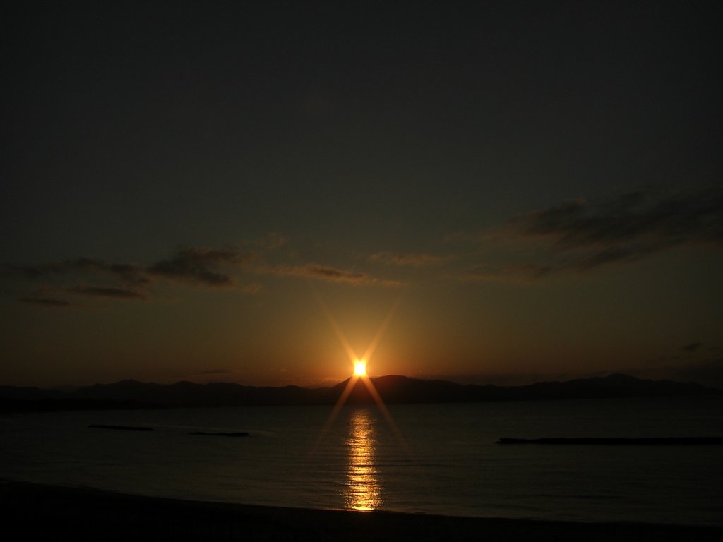 日本海の夕日