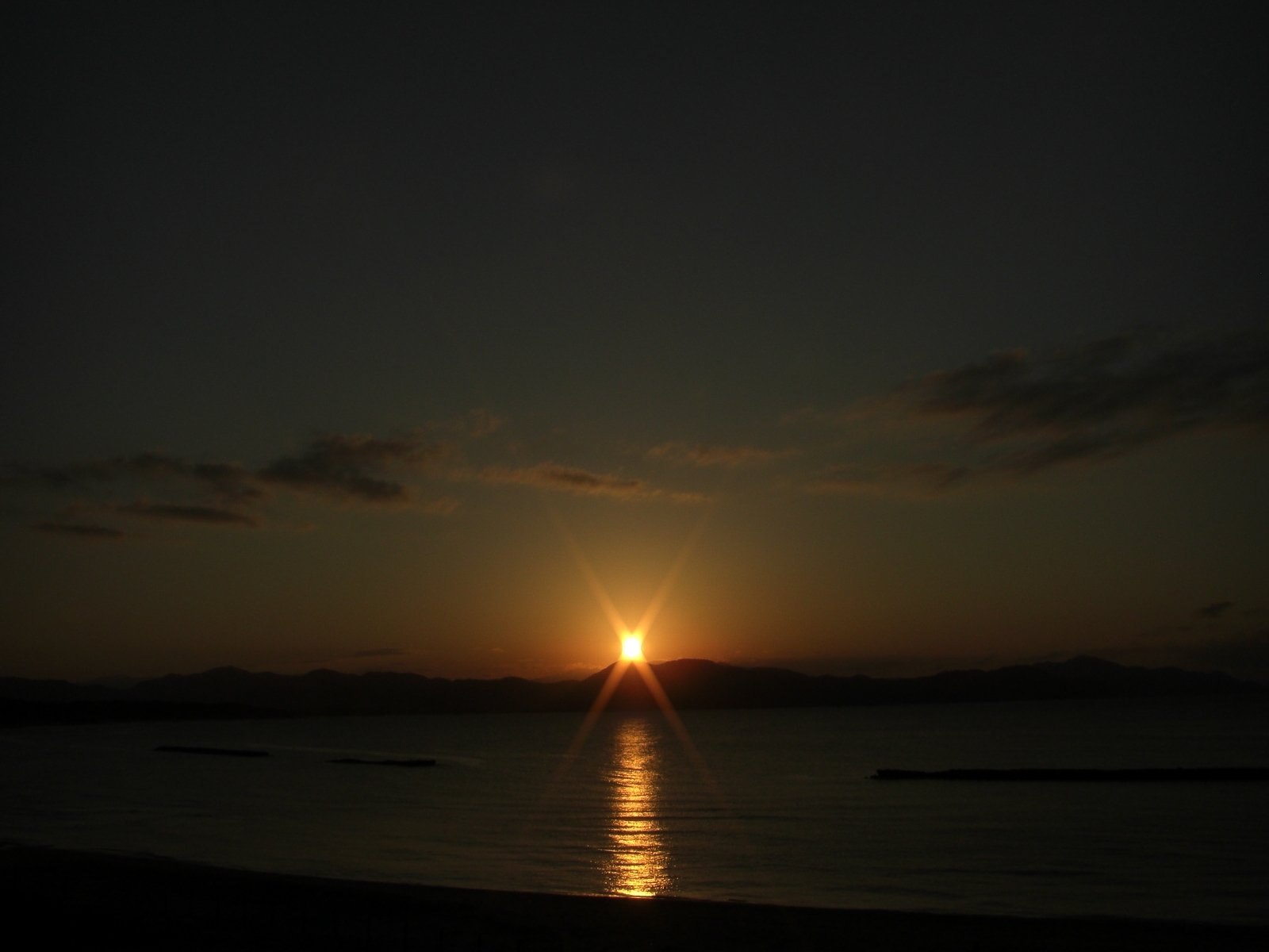 日本海の夕日