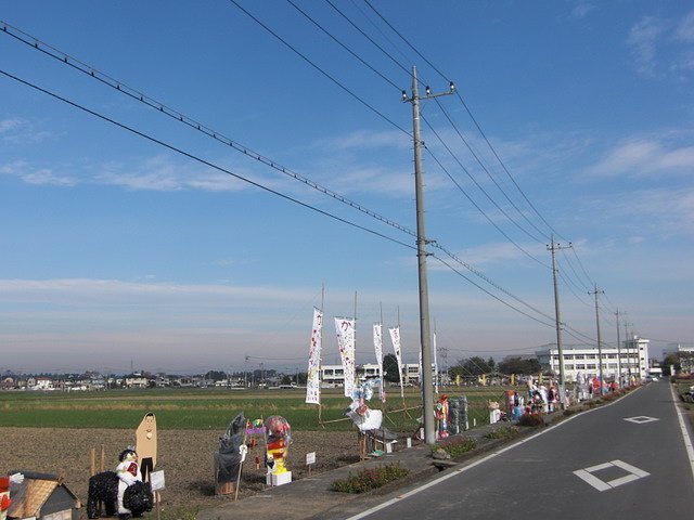 かかし祭りの風景
