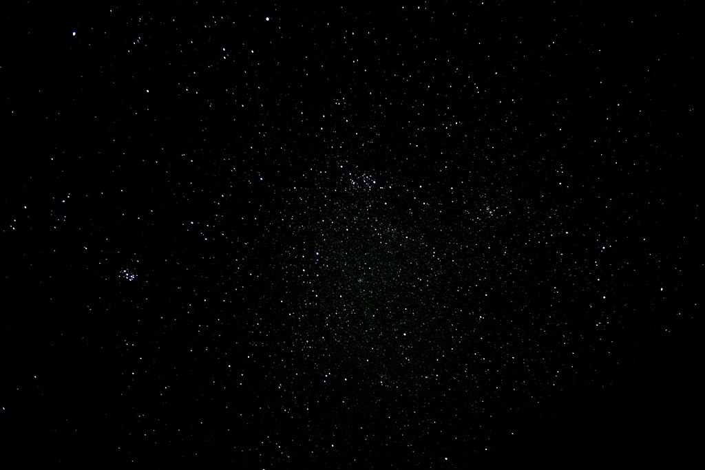 沈むカシオペアと秋の星々