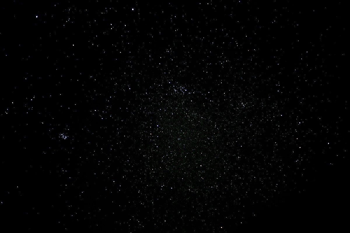 沈むカシオペアと秋の星々