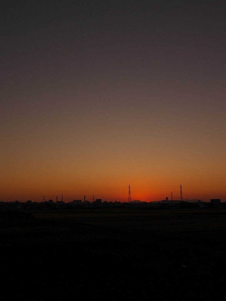 夕焼け・・・