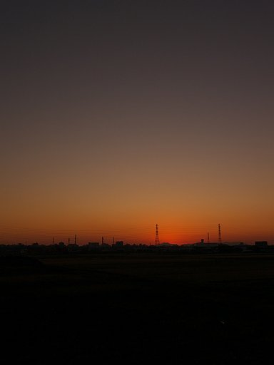 夕焼け・・・