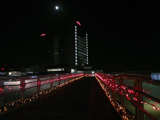 月と陸橋