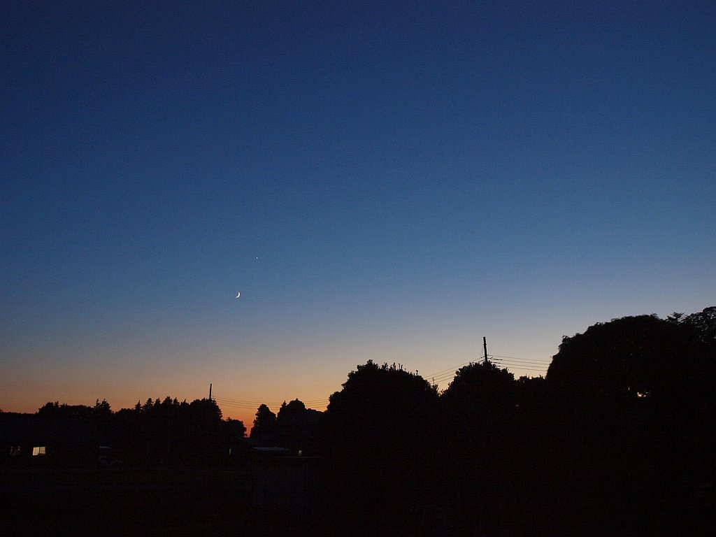 月と金星^^;