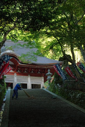 鰐淵寺の朝