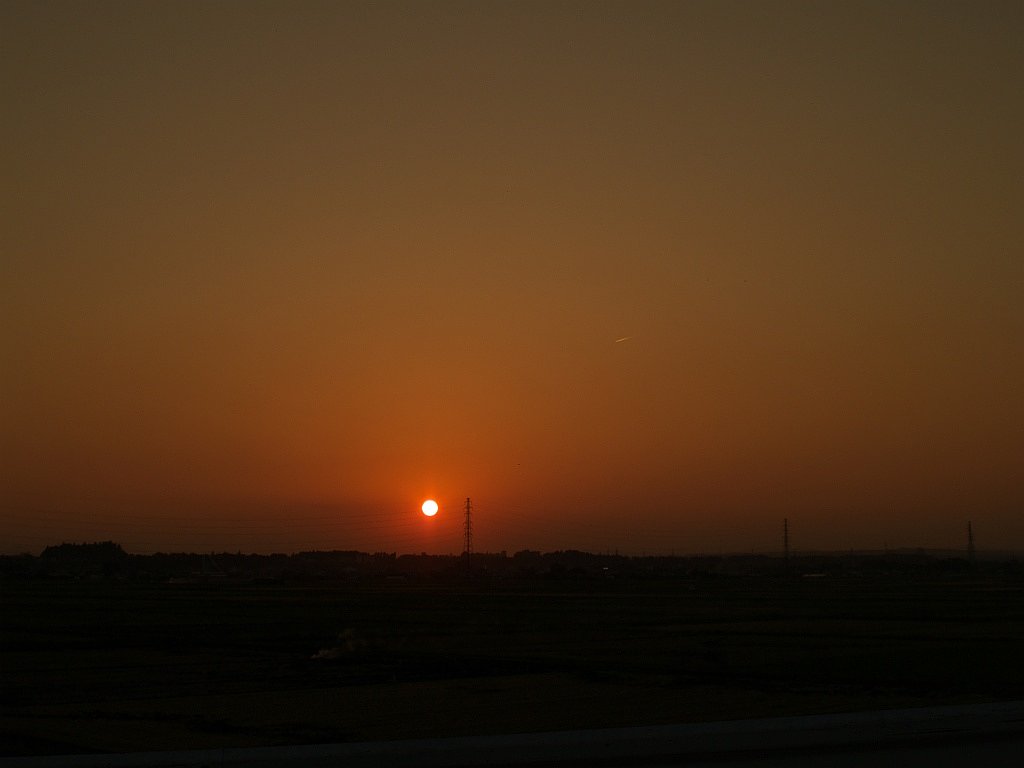 夕日・・・