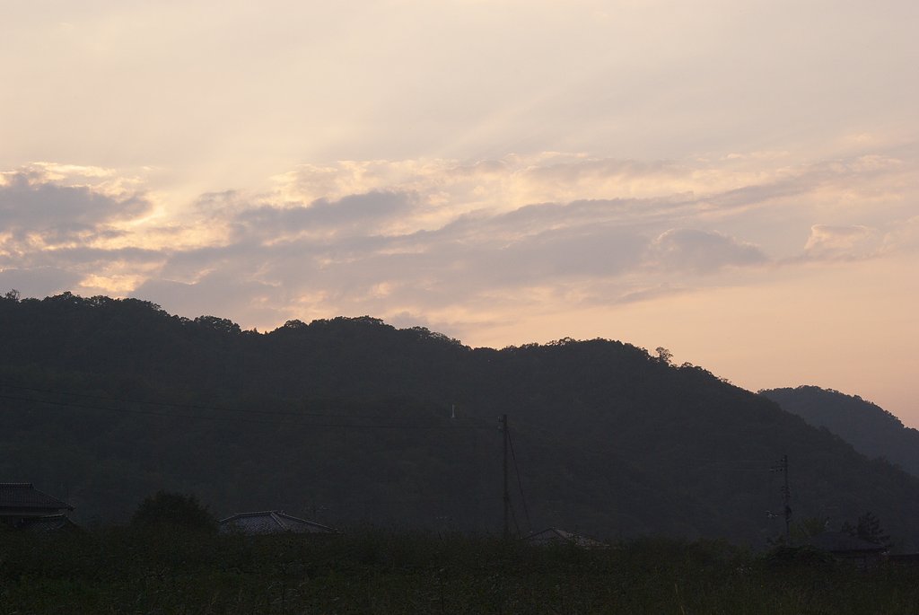 岩井温泉の夕暮れ！