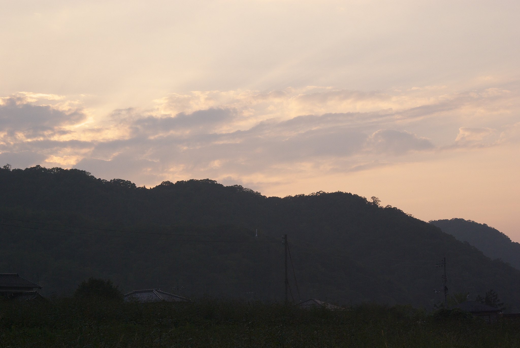岩井温泉の夕暮れ！
