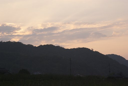 岩井温泉の夕暮れ！
