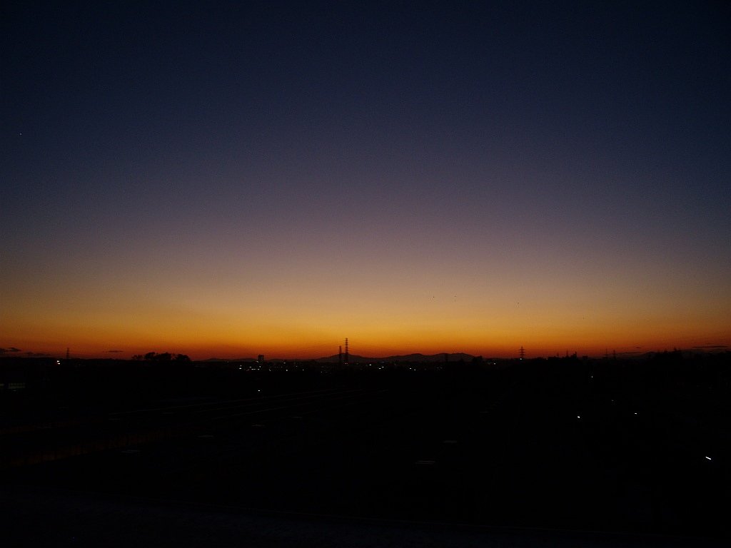 夕日・・・