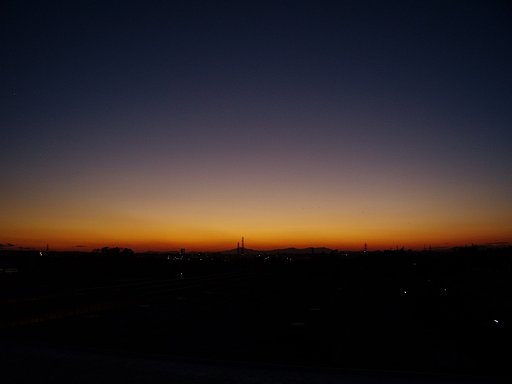 夕日・・・