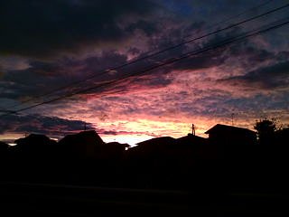 夕日