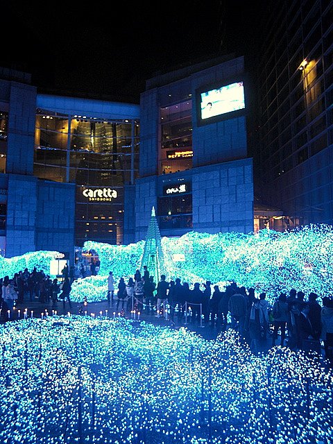 カレッタ汐留のクリスマスイルミネーション