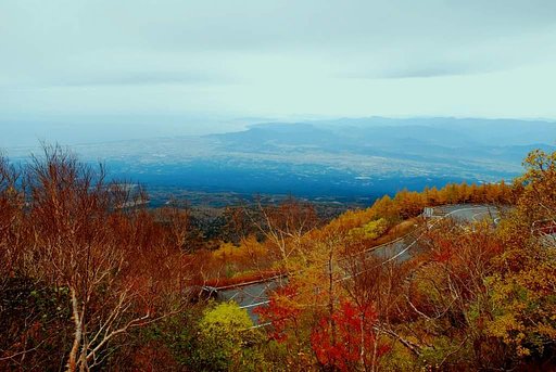 富士山２４００ｍからの眺望
