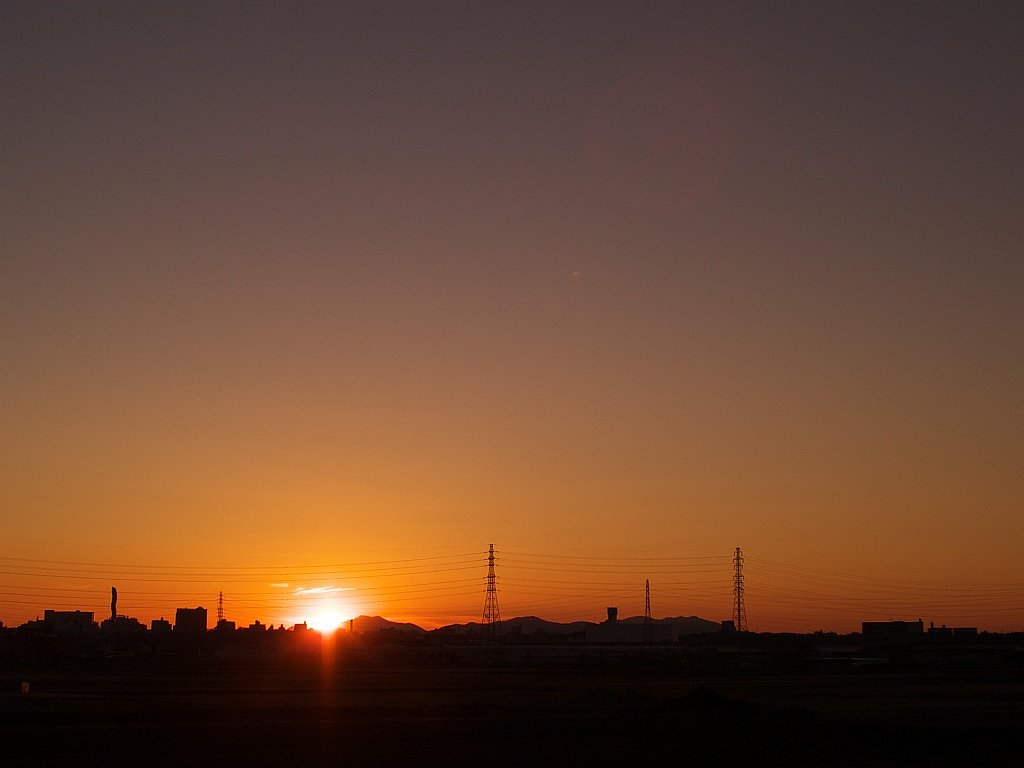 夕日・・・^^;