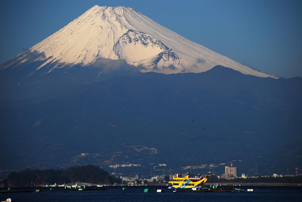 西伊豆からの富士山