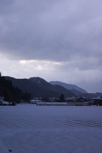 冬の夕暮れ