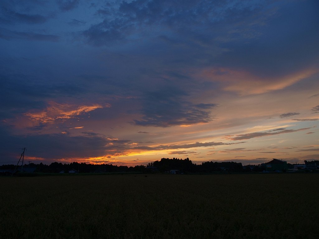 夕焼け・・・