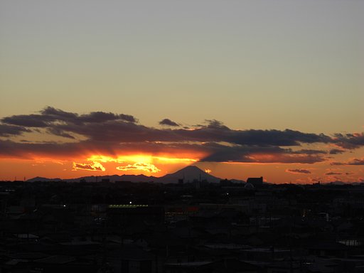 2009年２日目の夕焼け