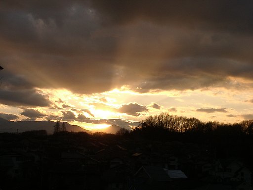 《番外》 〝逆天使のハシゴ〟の夕日
