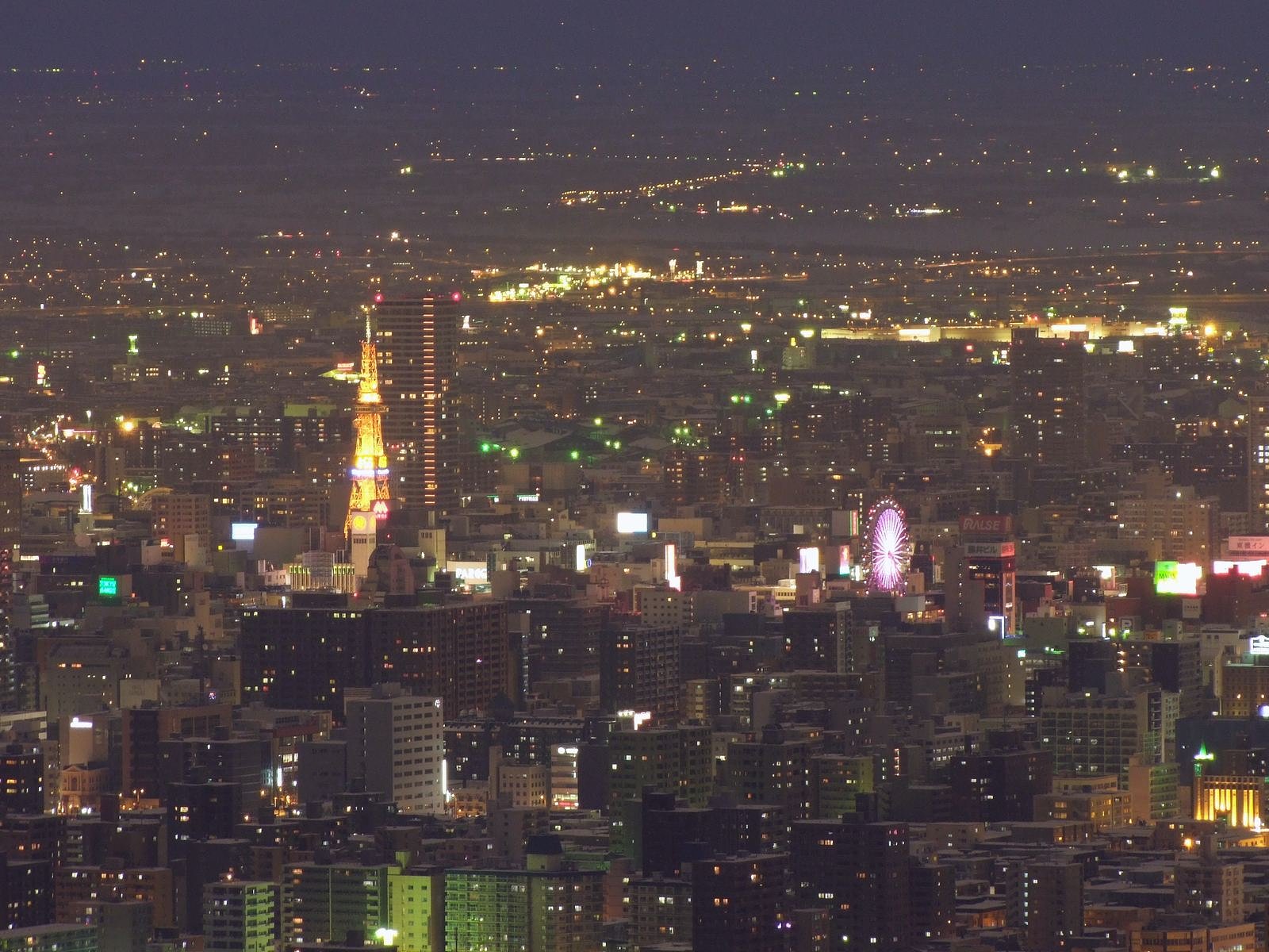 札幌の冬夜景