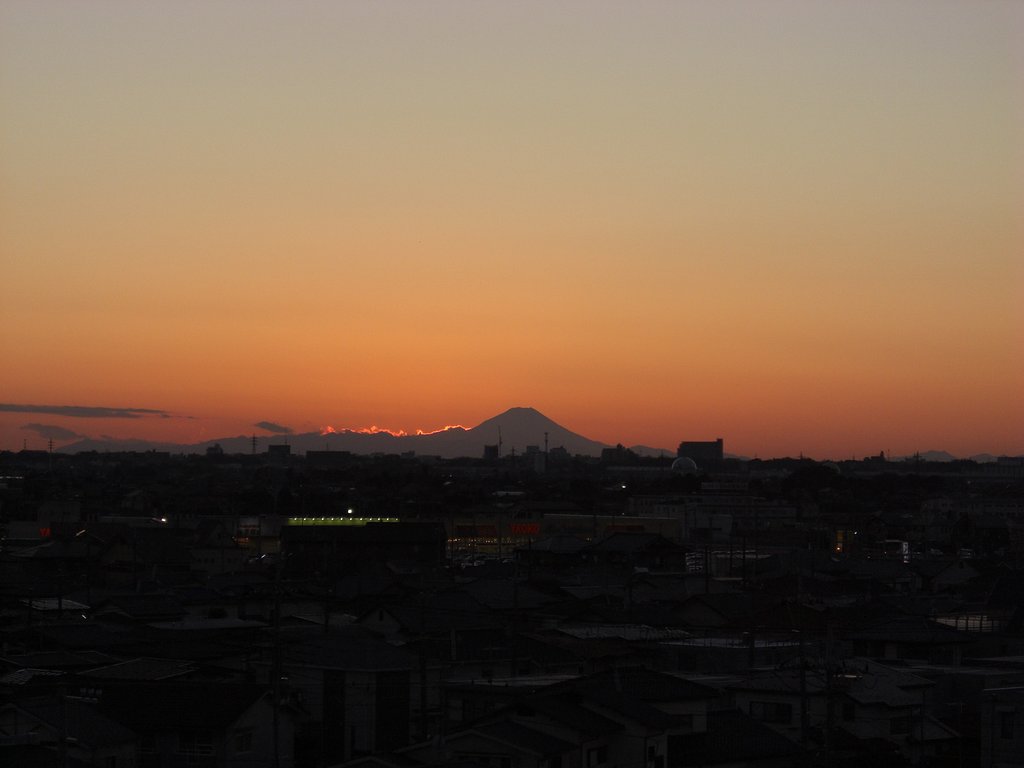 2009年３日目の夕焼け