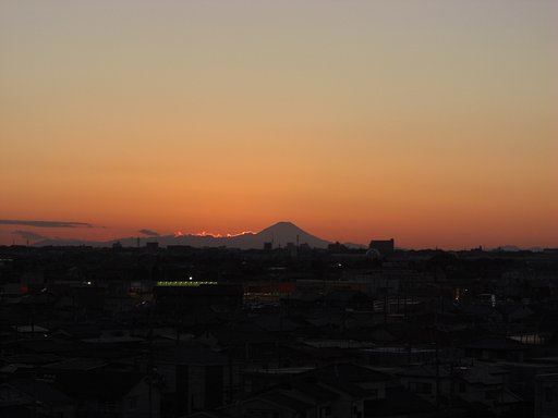 2009年３日目の夕焼け