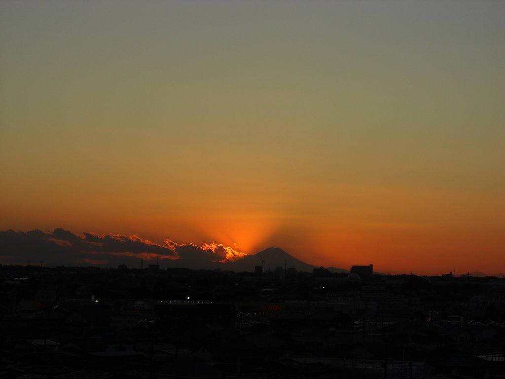 2009年15日目の夕焼け