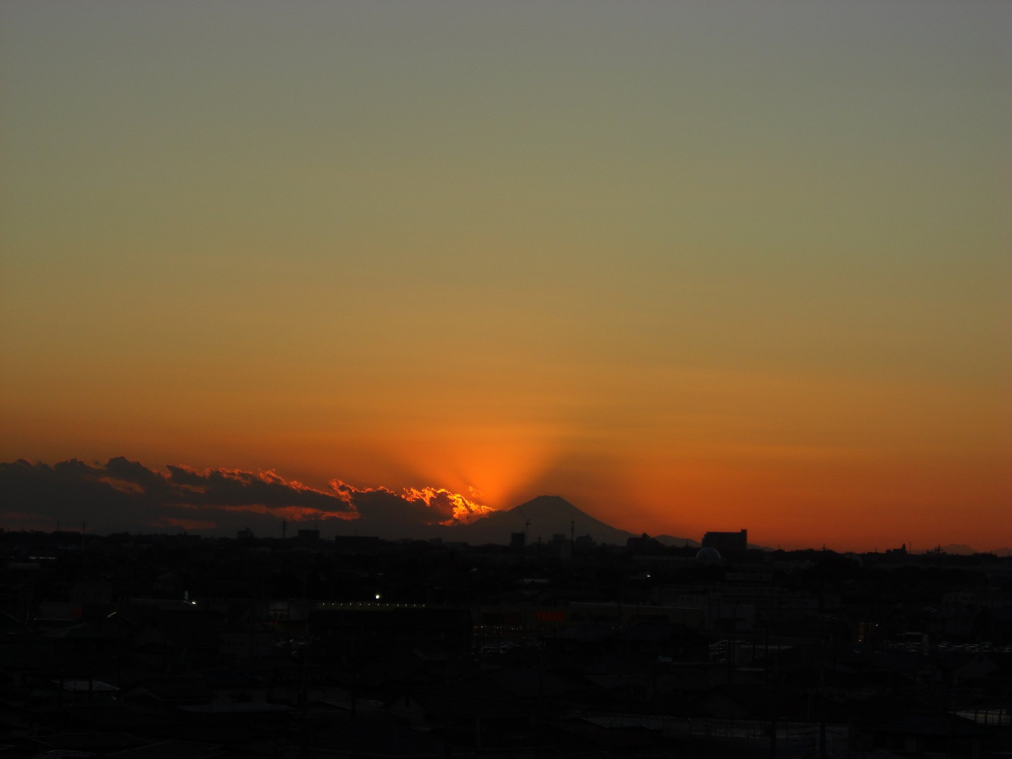 2009年15日目の夕焼け