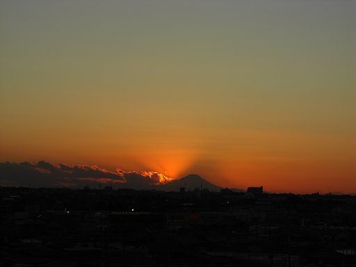 2009年15日目の夕焼け