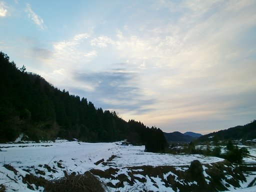 今日の夕空