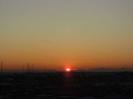 2009年13日目の朝焼け