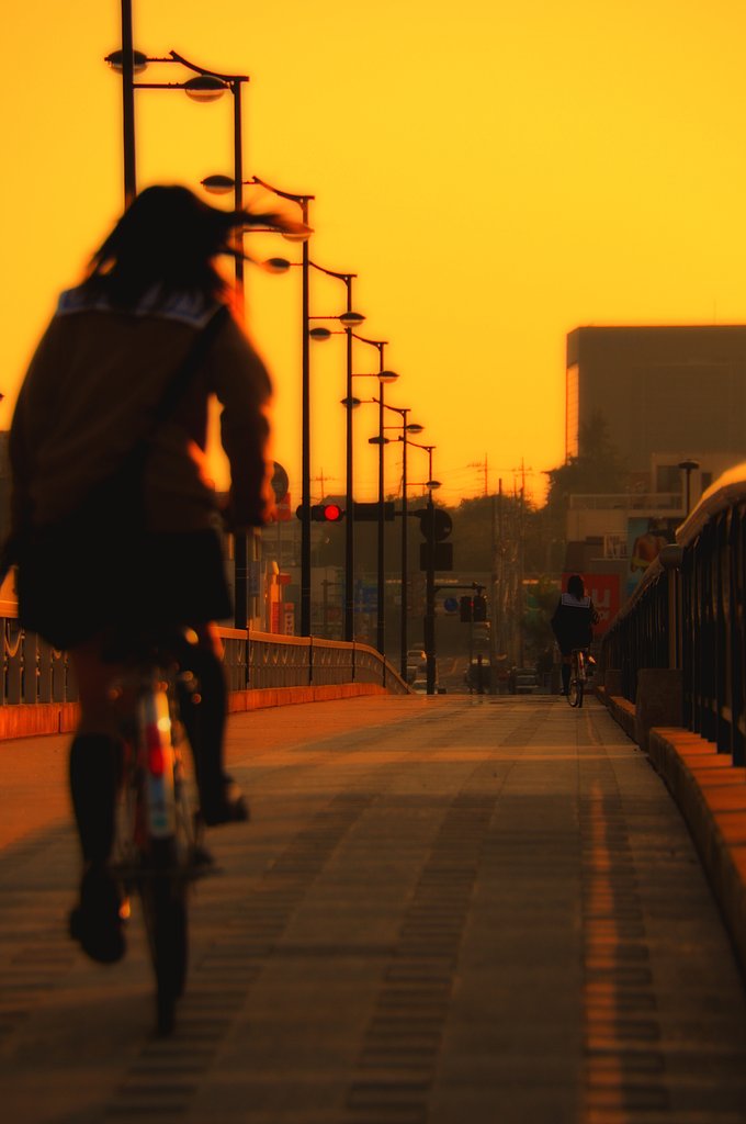 あ〜きの夕日に〜