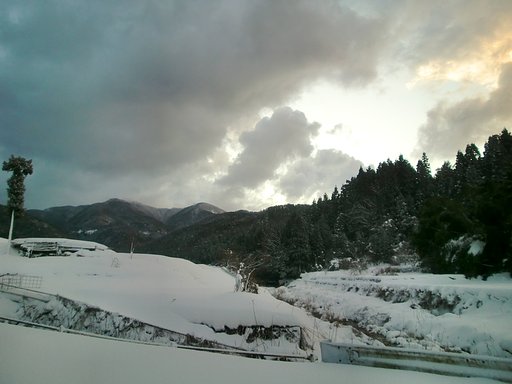 今朝の東の空
