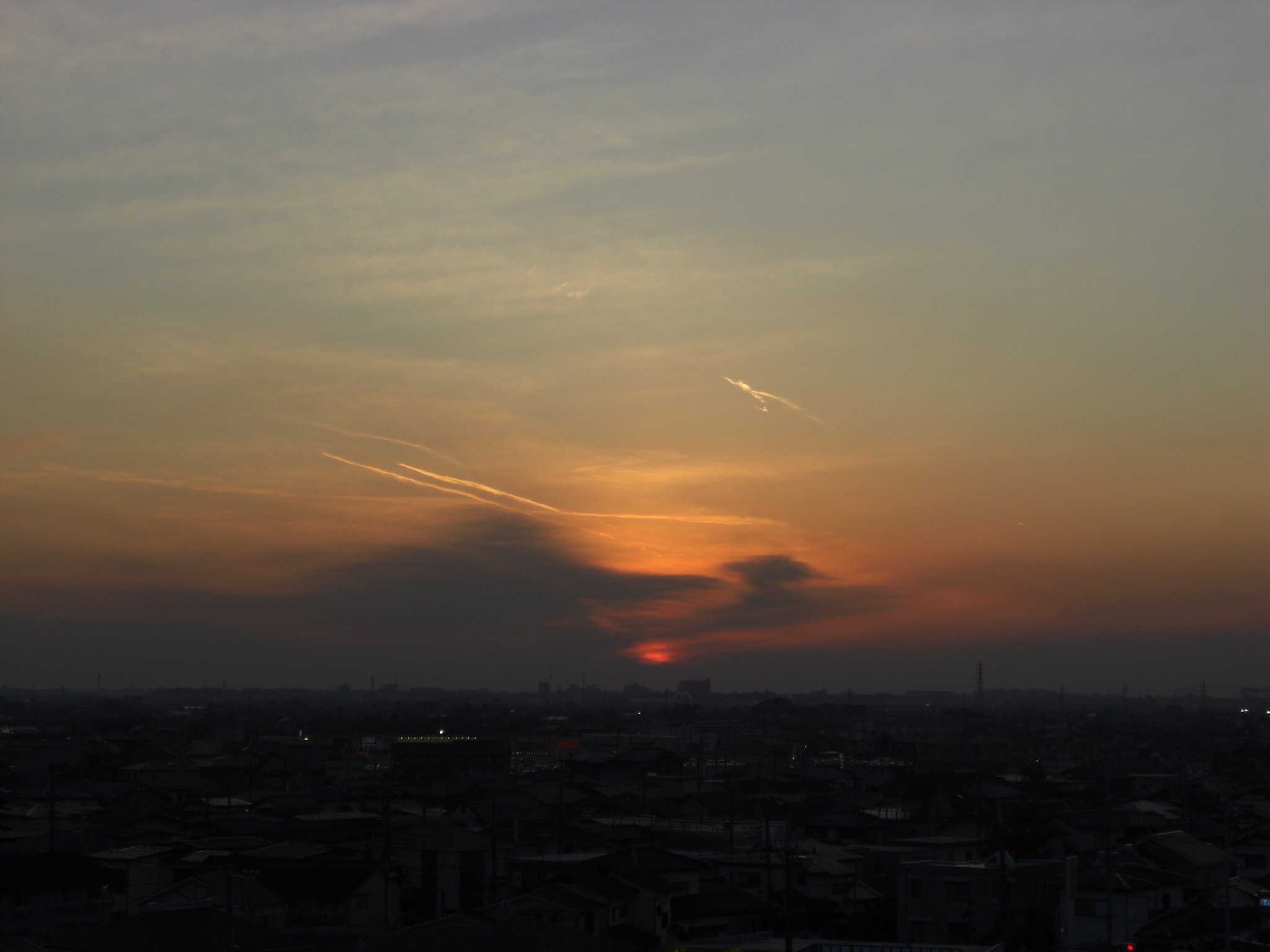 2009年26日目の夕焼け