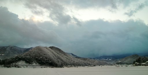 今朝の東の空